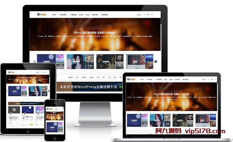 WordPress主题：日主题ripro虚拟资源主题8.9/免授权插图